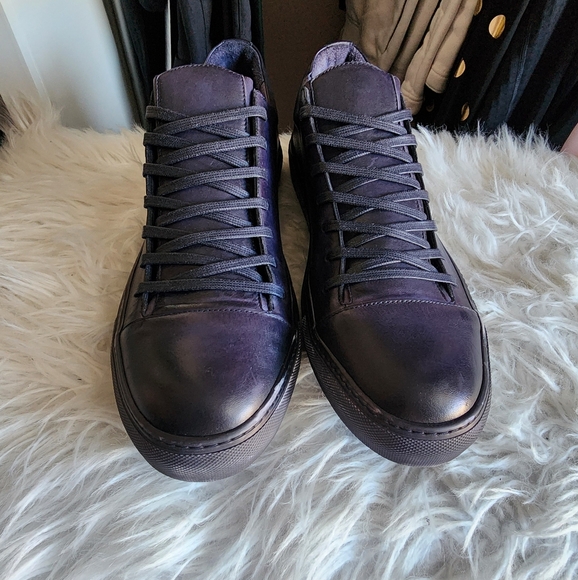 John Varvatos Other - Jhon varvatos Men's Purple Leather Sneakers